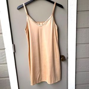 Vanity Fair Slip Dress in Champagne